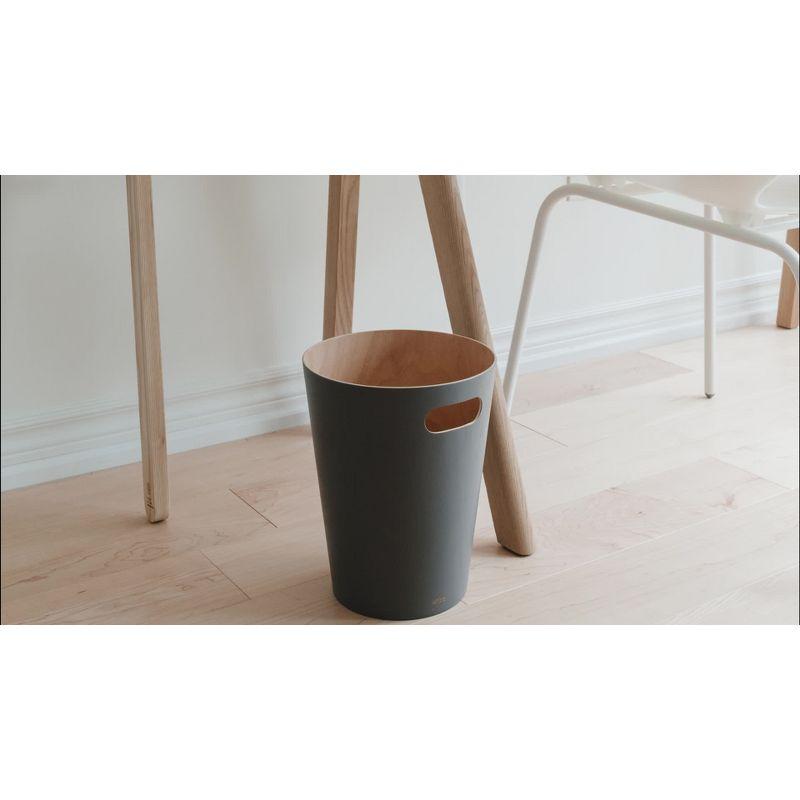 Umbra Woodrow Manufactured Wood Open Waste Basket - 2.25 Gallons