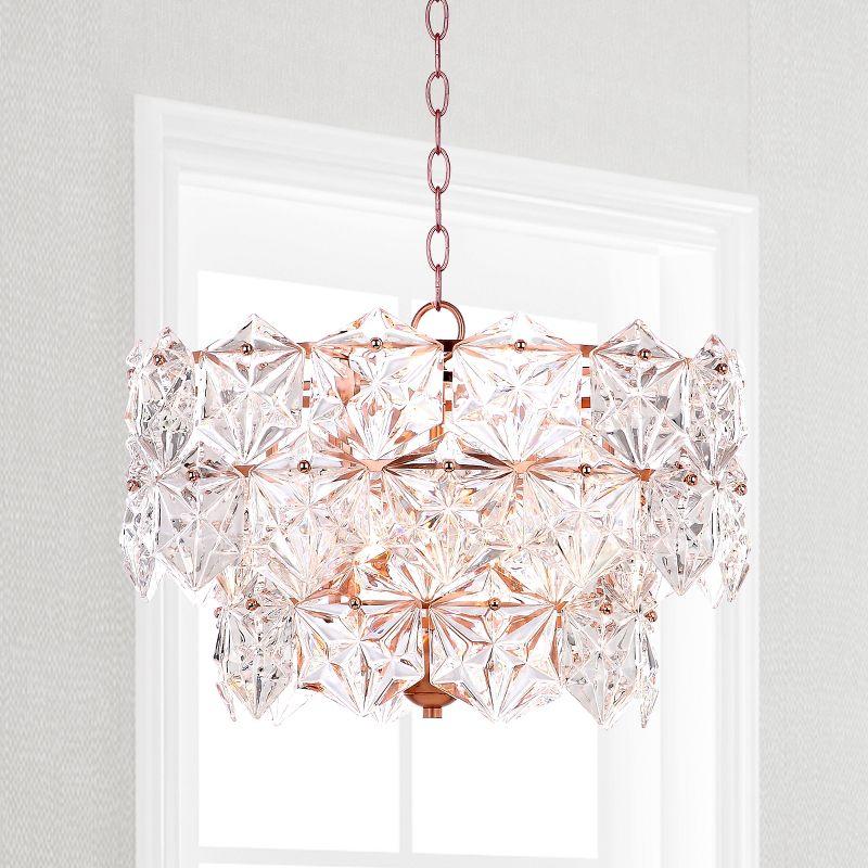 Sia 4 Light 19" Pendant - PND4001 - Clear/Copper - Safavieh