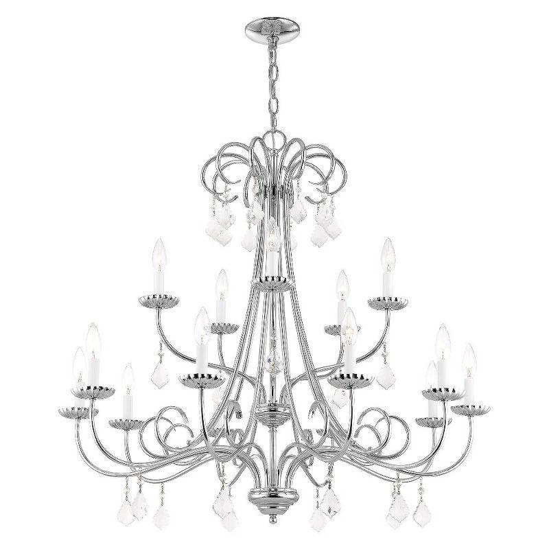 Livex Lighting Daphne 15 - Light Chandelier in  Polished Chrome