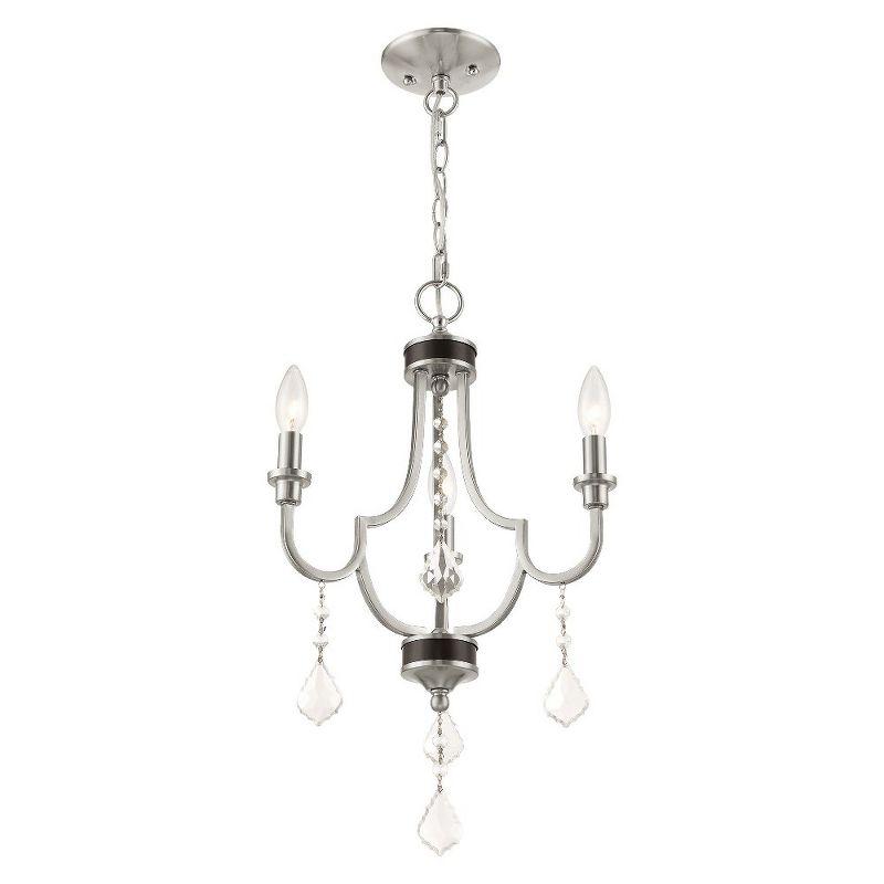 Livex Lighting Glendale 3 - Light Chandelier in  Brushed Nickel