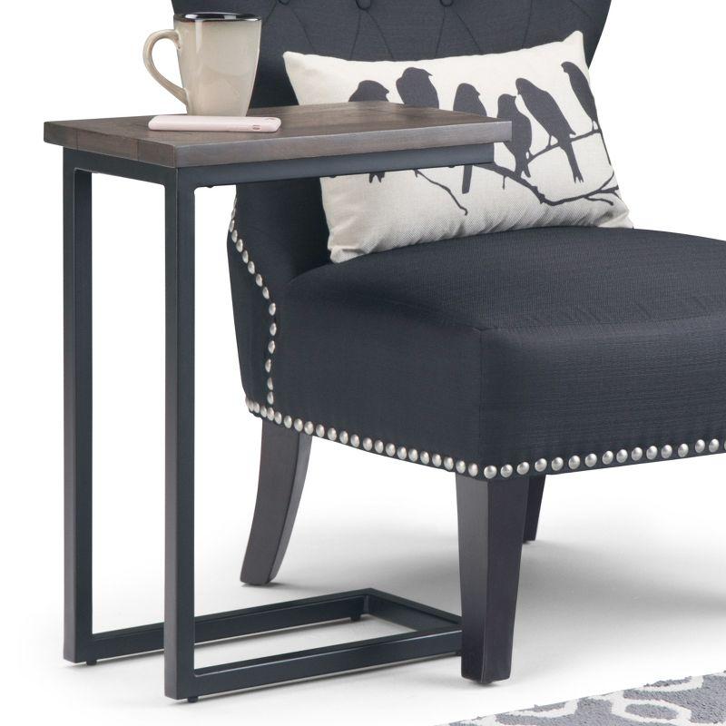Simpli Home Skyler Solid Mango Wood C Side Table