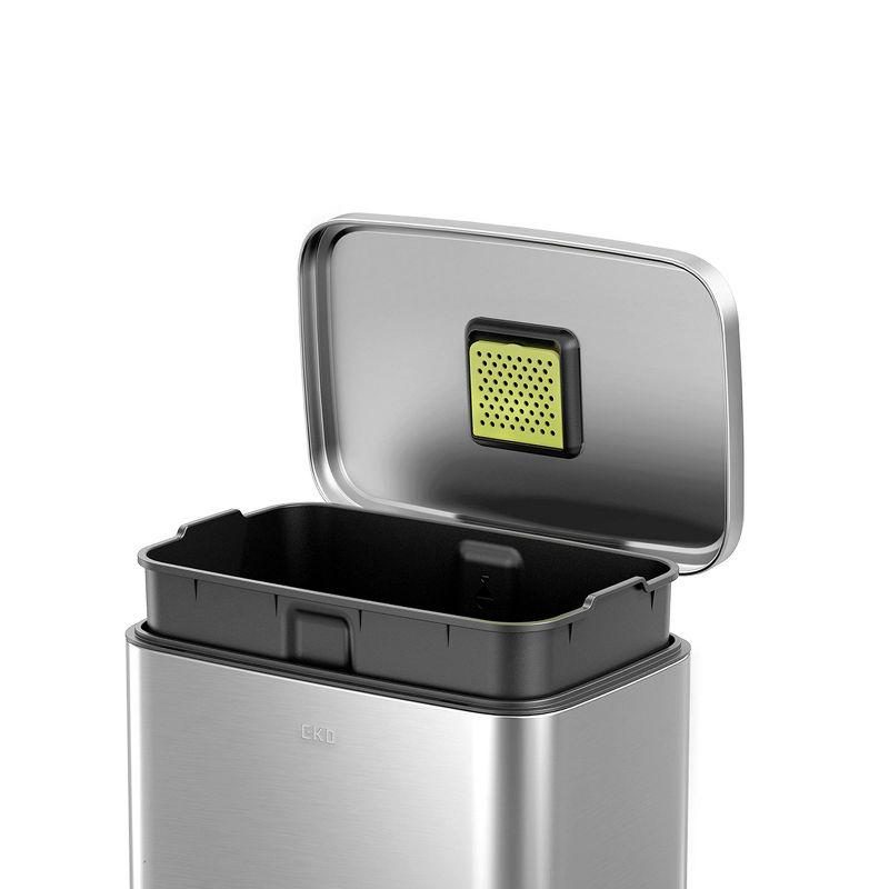 EKO Stainless Steel 50L Madison Step Trash Can