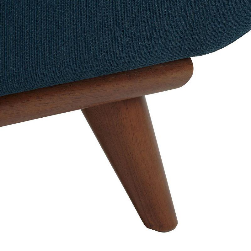 Opal Linen Tufted Arm Chair - Dark Teal - Safavieh