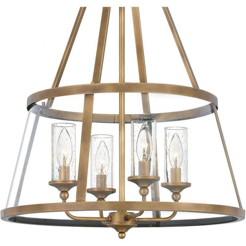 Quoizel Lighting Barlow 4 - Light Pendant in  Weathered Brass