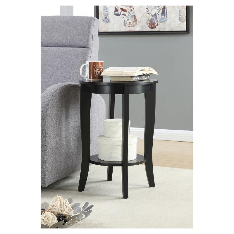 American Heritage Round End Table - Convenience Concepts