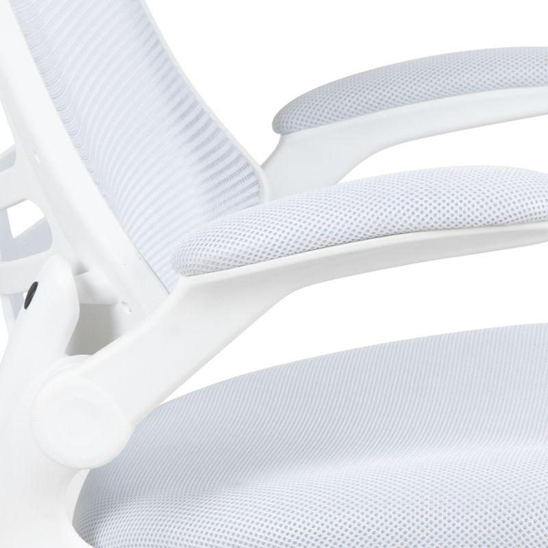 Flash Furniture Mid-Back Mesh Swivel Ergonomic Task Office Chair with Flip-Up Arms