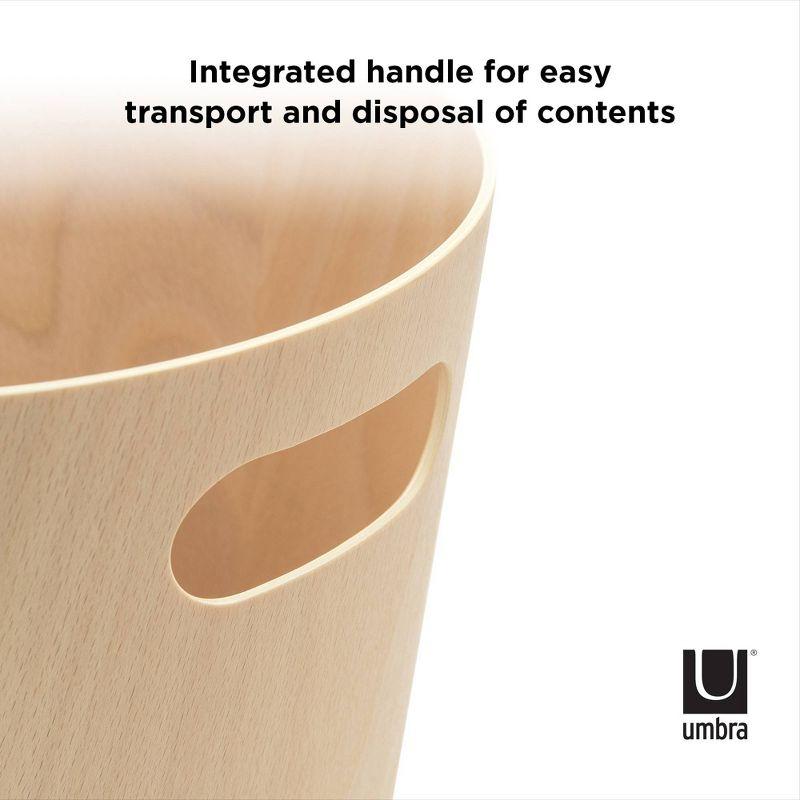 Umbra Woodrow Manufactured Wood Open Waste Basket - 2.25 Gallons