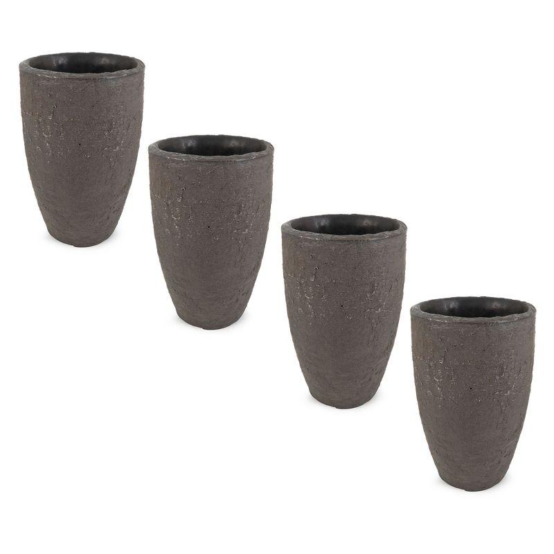 Brownstone Textured Self-Watering Indoor Outdoor Planter Set