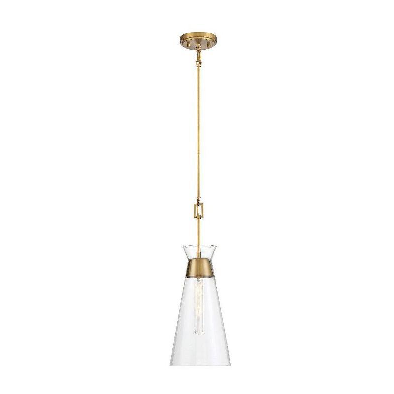 Savoy House Lakewood 1 - Light Pendant in  Warm Brass