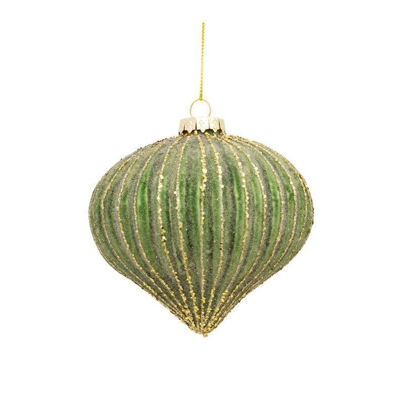 Melrose Ribbed Glass Ornament (Set of 6)