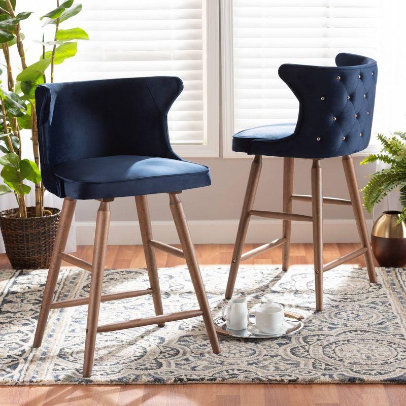 Willa Arlo™ Interiors Bartz Upholstered Counter Stool (Set of 2)