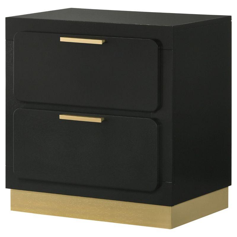 Coaster Home Furnishings Caraway 2-Drawer Nightstand Black