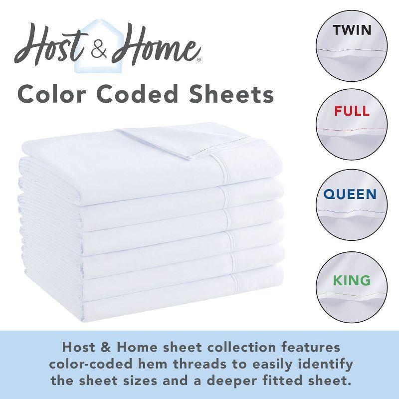 ArkwrightLLC Host & Home Soft Brushed Hypoallergenic Microfiber Flat Sheets - Pack of 6 (Set of 6)