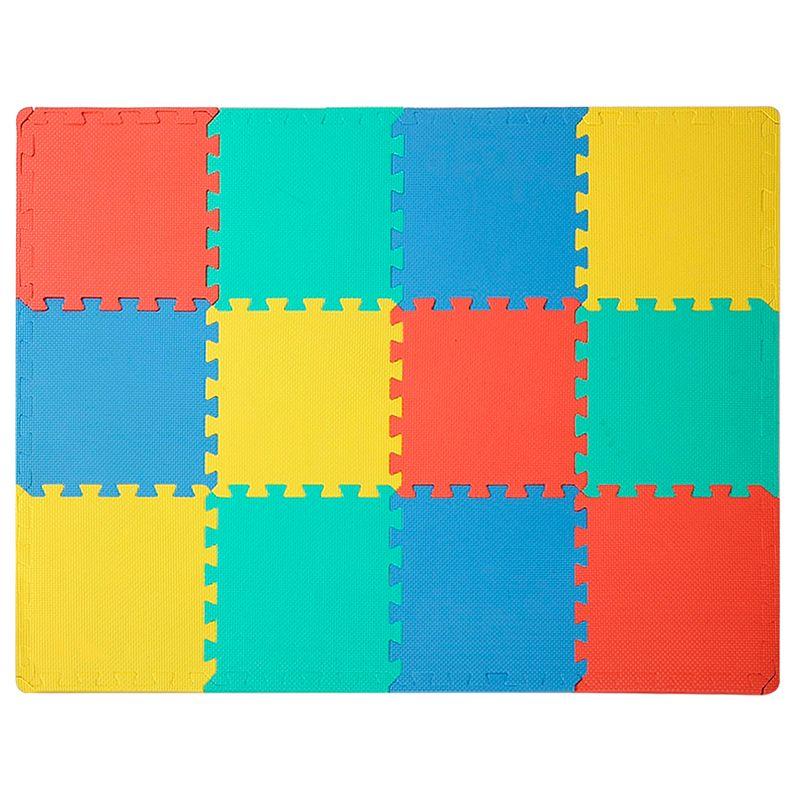 Easy Playhouse: Soft Foam Floor Puzzle Tiles – 12 Mats + 14 Borders for Kids & Adults Rooms