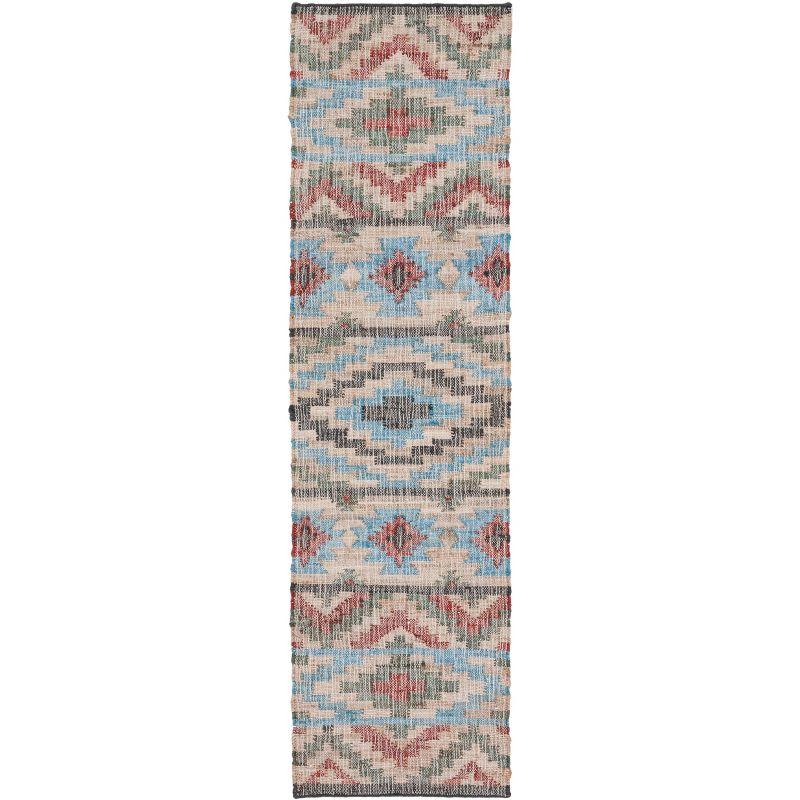 Kilim KLM758 Hand Woven Runner Rug - Natural/Red - 2'3"x9' - Safavieh.