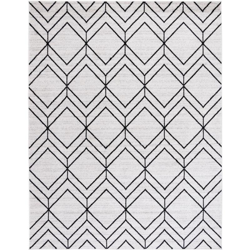 Adirondack ADR241 Machine Made Indoor Area Rug - Black/Ivory - 8'x10' - Safavieh
