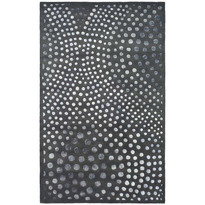 Handmade Soho Elegance Gray Wool & Viscose 9' x 12' Area Rug