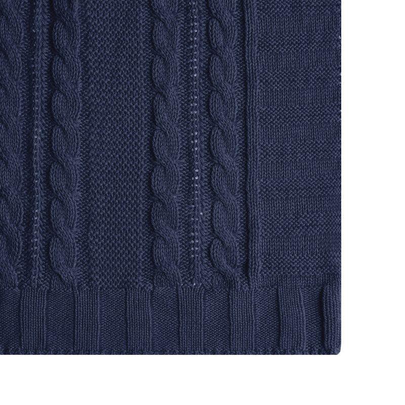 VCNY Dublin Cable Knit Throw Blanket, 50" x 70"