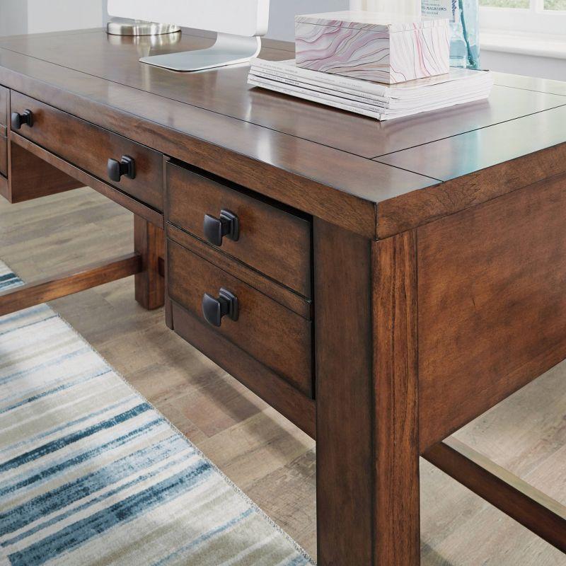 Tahoe Executive Writing Desk - Aged Maple - Home Styles: Mid-Century Modern, Hardwood Frame, Drawer Storage