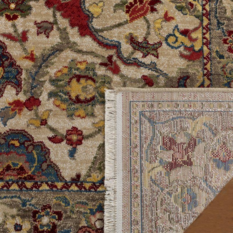 Kashan KSN307 Power Loomed Accent Rug - Ivory/Taupe - 3'3"x4'10" - Safavieh