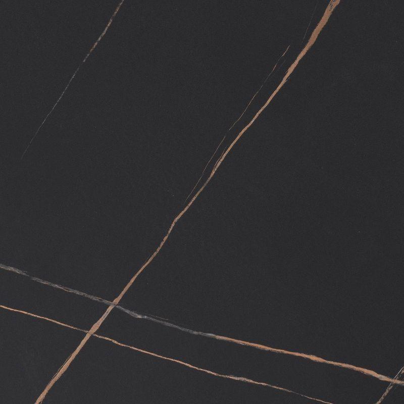 2pc Arlo Coffee Table Set Black Faux Marble - CorLiving: Durable Iron Frame, MDF Top, Modern Design