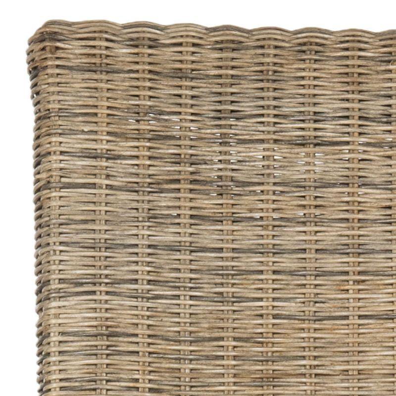 Arjun 18H Wicker Dining Chair (Set Of 2) - Grey - Safavieh