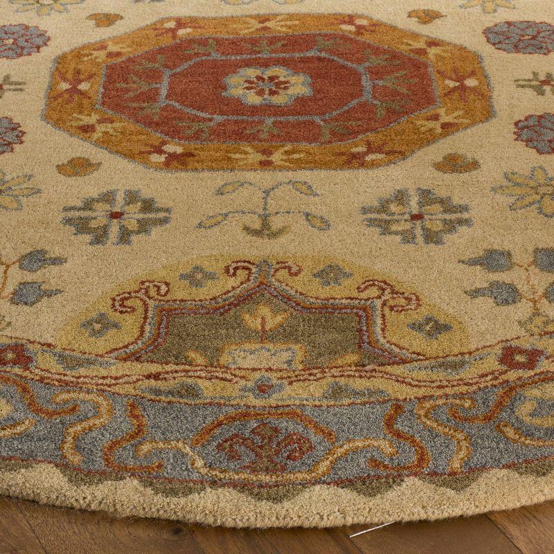 Heritage HG402 Handmade Runner Rug - 2'3"x10' - Beige/Multi - Safavieh