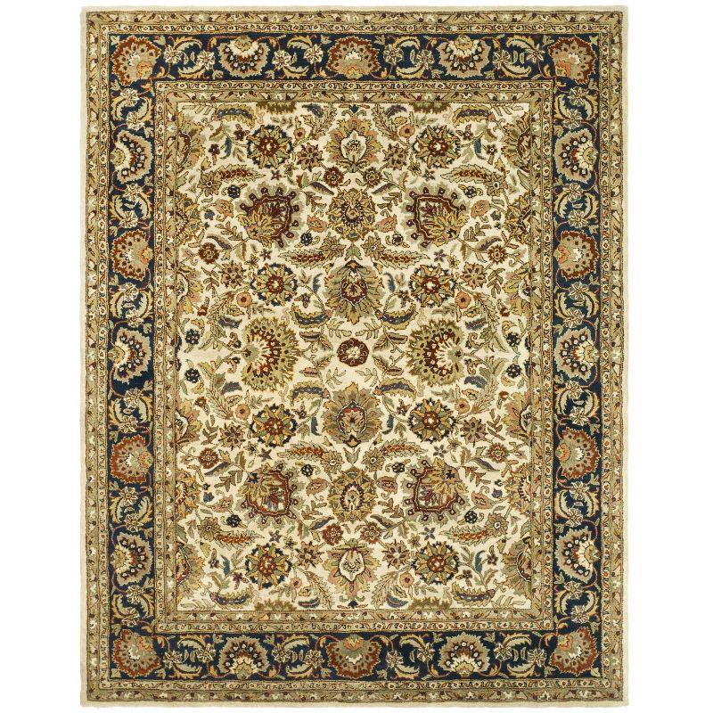 Classic CL359 Hand Tufted Area Rug - Ivory/Navy - 8'3"x11' - Safavieh.