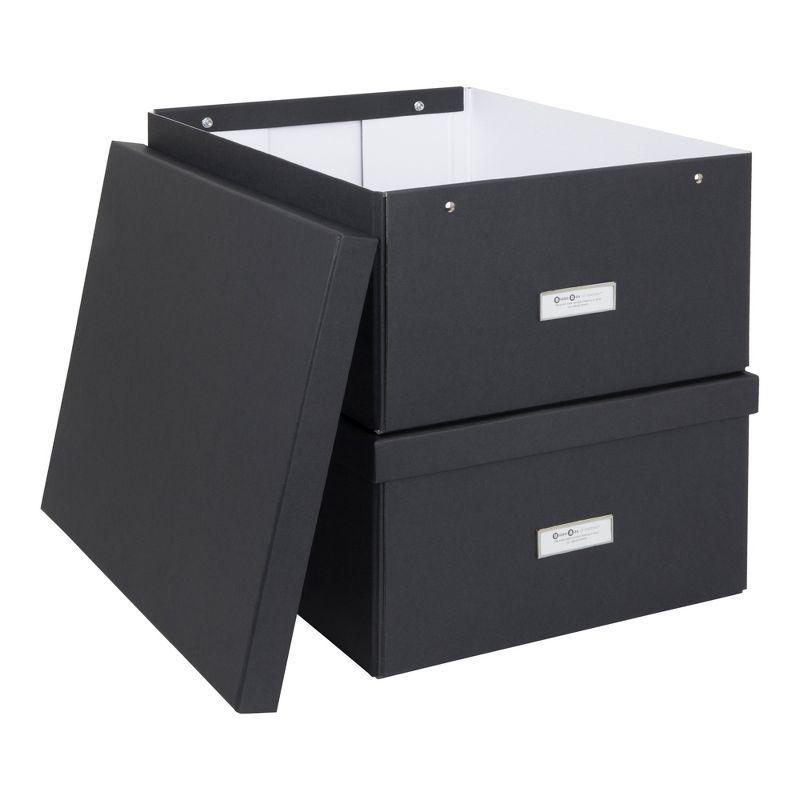 Bigso Katrin Collapsible Storage Box with Labelframe - Simple Assembly without Tools