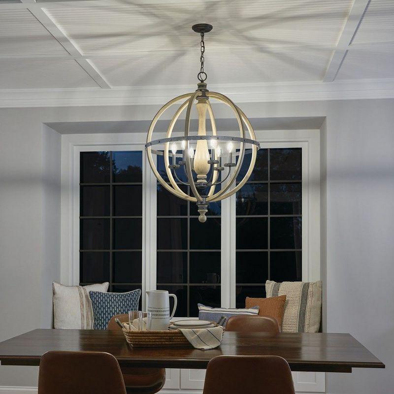 Kichler Lighting Evan 6 - Light Chandelier in  Distressed Antique Gray