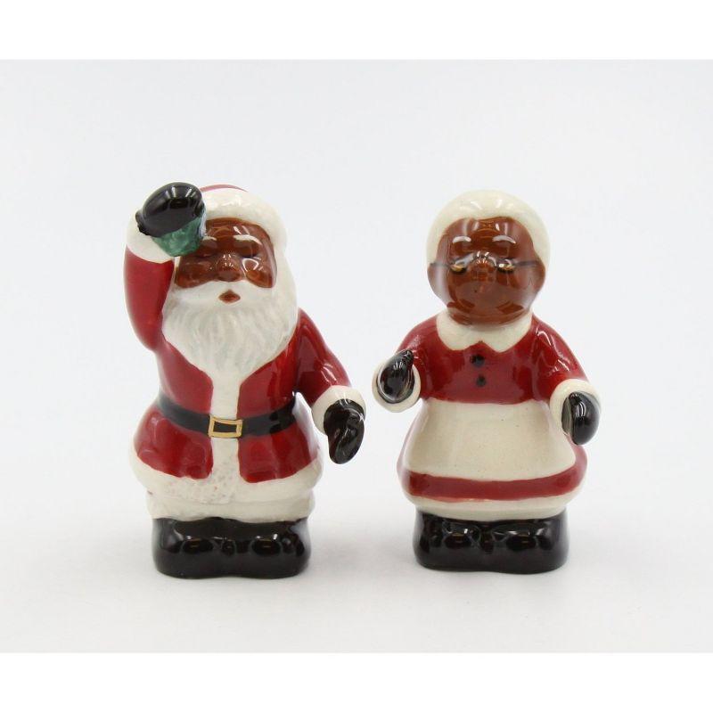 Kevins Gift Shoppe Ceramic Santa Couple Salt And Pepper Shakers