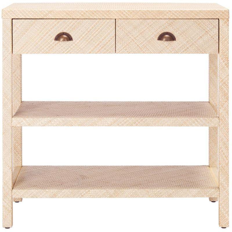 Apis Raffia Console Table - CNS6603A - Beige - Safavieh