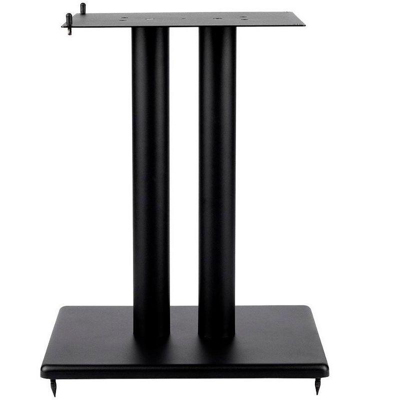 Monolith 18in Steel Speaker Stand with Adjustable Top Plate (Each) Hold Speakers Weighing Up To 75 Pounds, Perfect For Center or Bookshelf Speakers