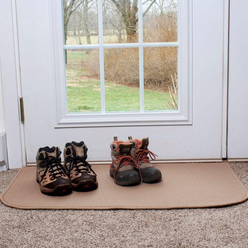 John Ritzenthaler Co. Indoor Accent Rug, 20" x 36", Solid Beige