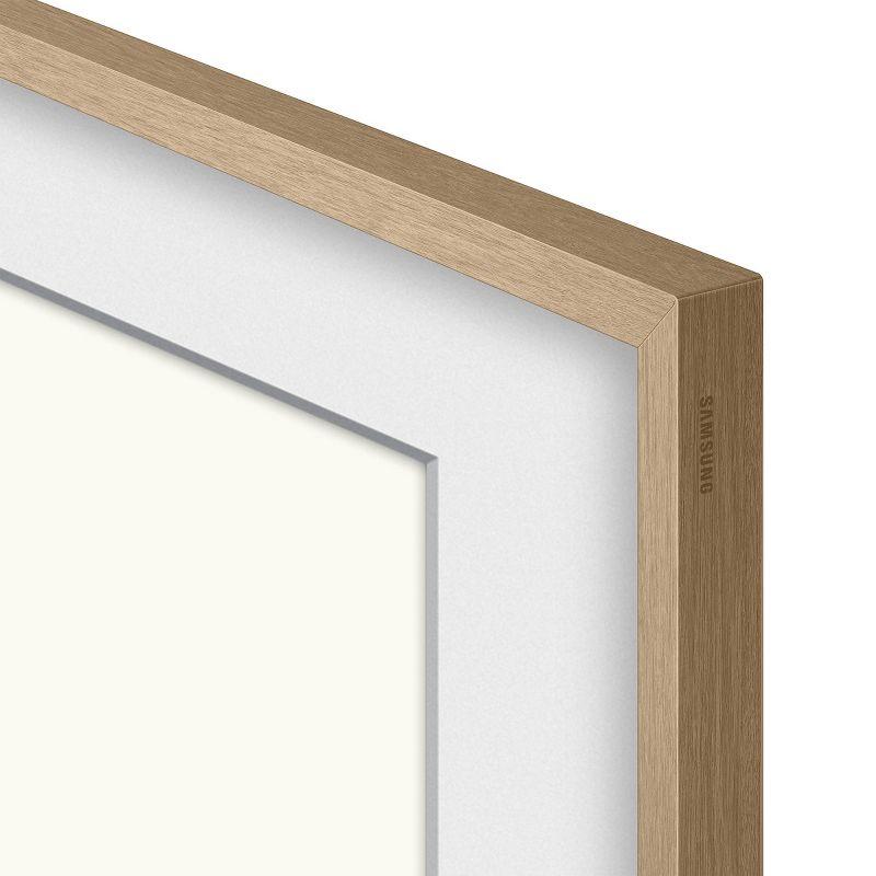 Modern Teak 85" TV Customizable Bezel Frame