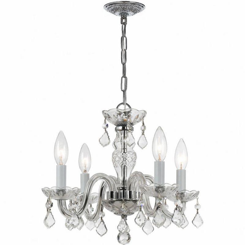 Crystorama Lighting Traditional Crystal 4 - Light Chandelier in  Polished Chrome