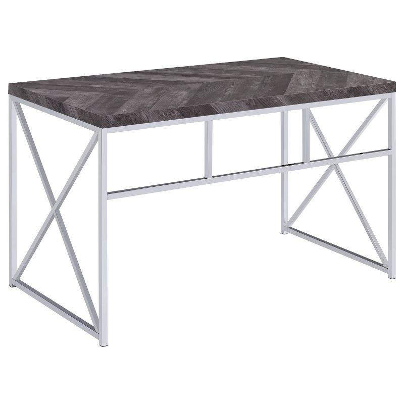 Grimma Writing Desk Rustic Gray - Coaster