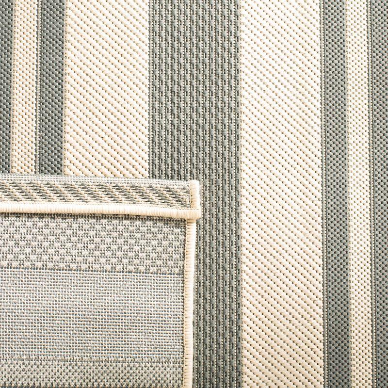 Courtyard CY6062 Power Loomed Indoor/Outdoor Runner Rug - Grey/Bone - 2'3"x10' - Safavieh.