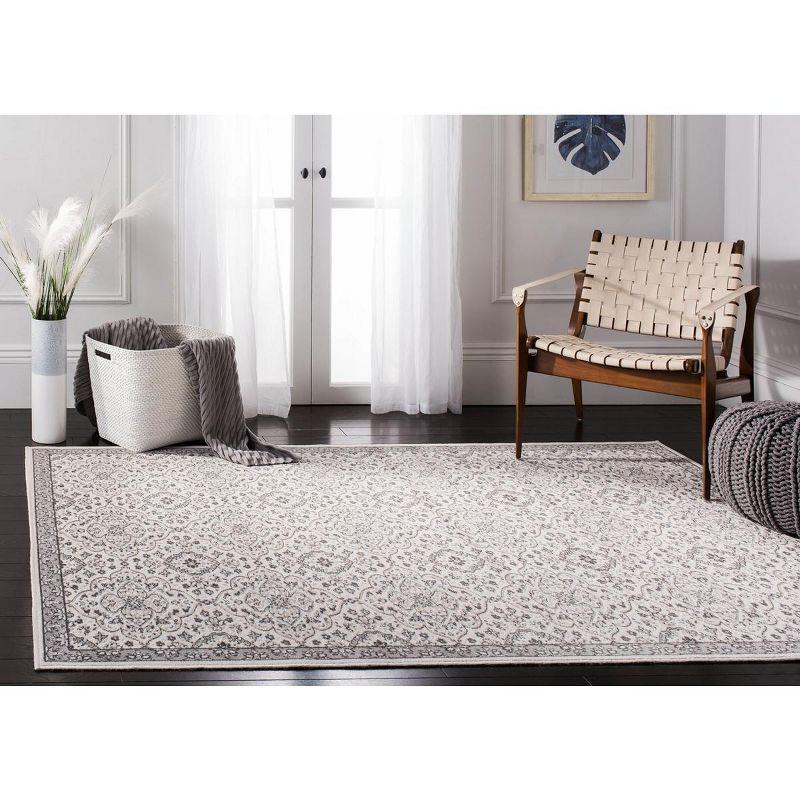 Montage MTG283 Power Loomed Indoor/Outdoor Area Rug - Ivory/Grey - 4'x6' - Safavieh.