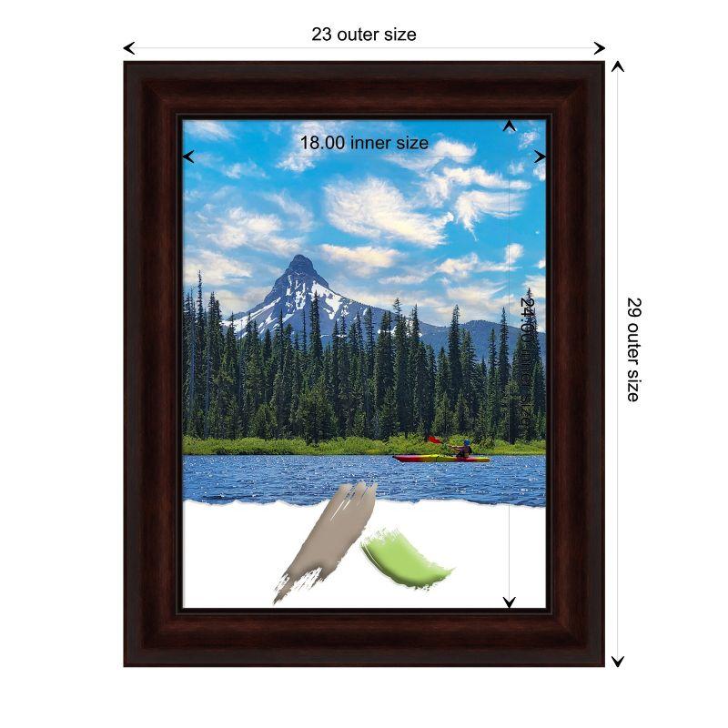 Amanti Art Coffee Bean Brown Wood Picture Frame Opening Size 18x24 in.