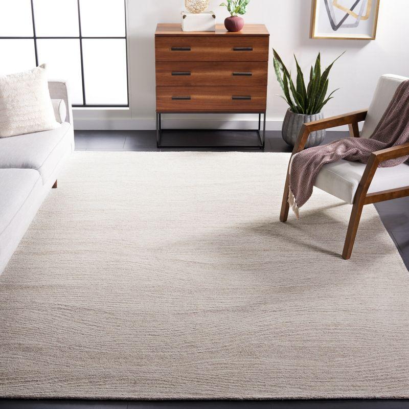 Natural Ivory Hand-Tufted Wool 8' x 10' Area Rug