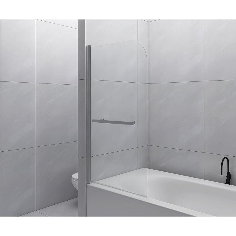 31 "Wx 55"H 180°Swivel Tub Screen Panel Shower Door