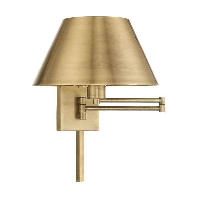 Livex Lighting 1 - Light Wall Light in  Antique Brass