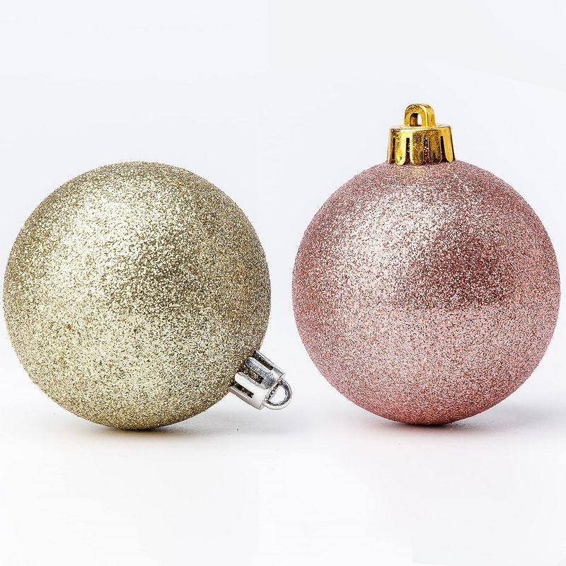 R N' Ds Shatterproof Christmas Ornament Balls - Assorted Golds - 100 Pack