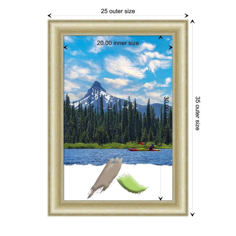 Amanti Art Textured Light Gold Picture Frame Opening Size 20x30 in.