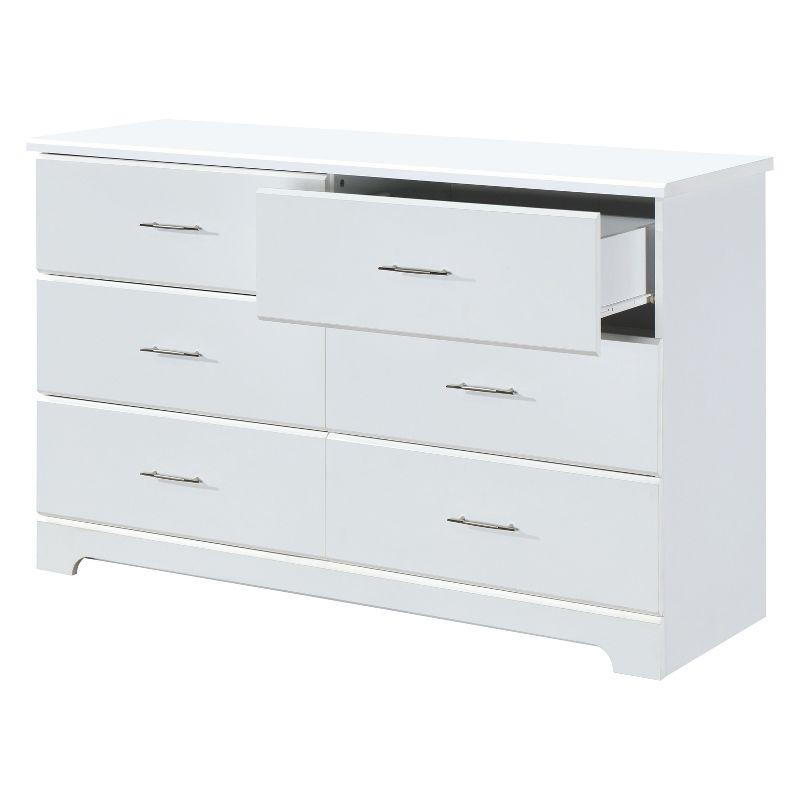 Brookside White 6-Drawer Nursery Double Dresser - GREENGUARD Certified