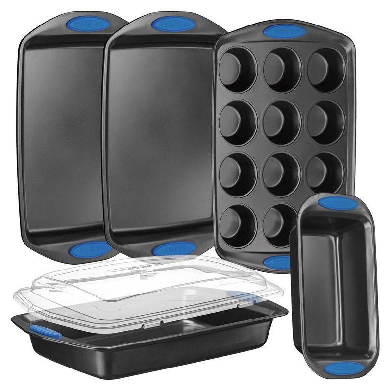 NutriChef NutriChef 6-Piece Deluxe Steel Nonstick Bakeware Set