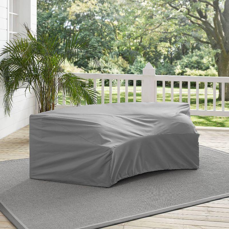 Gray Waterproof Polyester Outdoor Sectional Furniture Cover