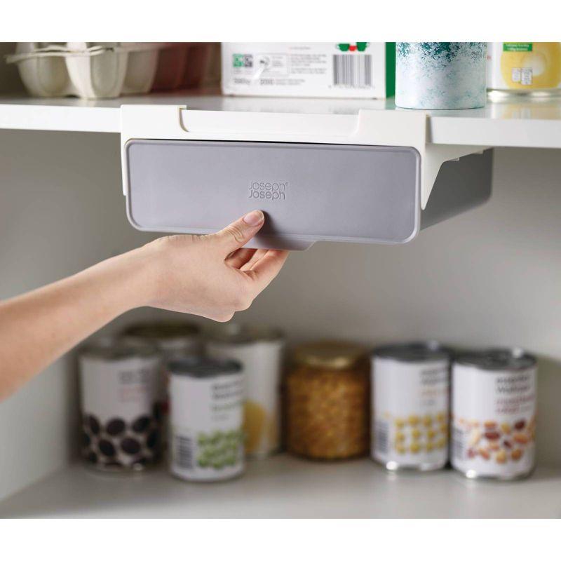 Gray Under-Shelf Drawer Storage Organizer