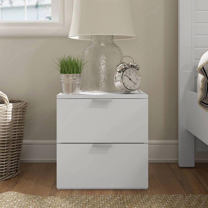 Delmar Wood 2 Drawer Nightstand Matte - Hillsdale Furniture